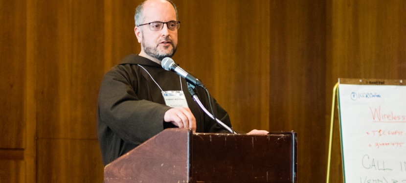 Capuchin friar offers remarks at ICCR conference opening